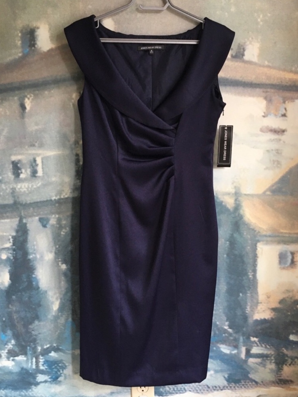 Jones Wear Dress Women’s Navy Blue Formal Evening Cocktail Size 4